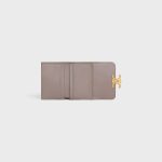 COMPACT WALLET WITH COIN TRIOMPHE IN SHINY CALFSKIN PEBBLE - Image 4